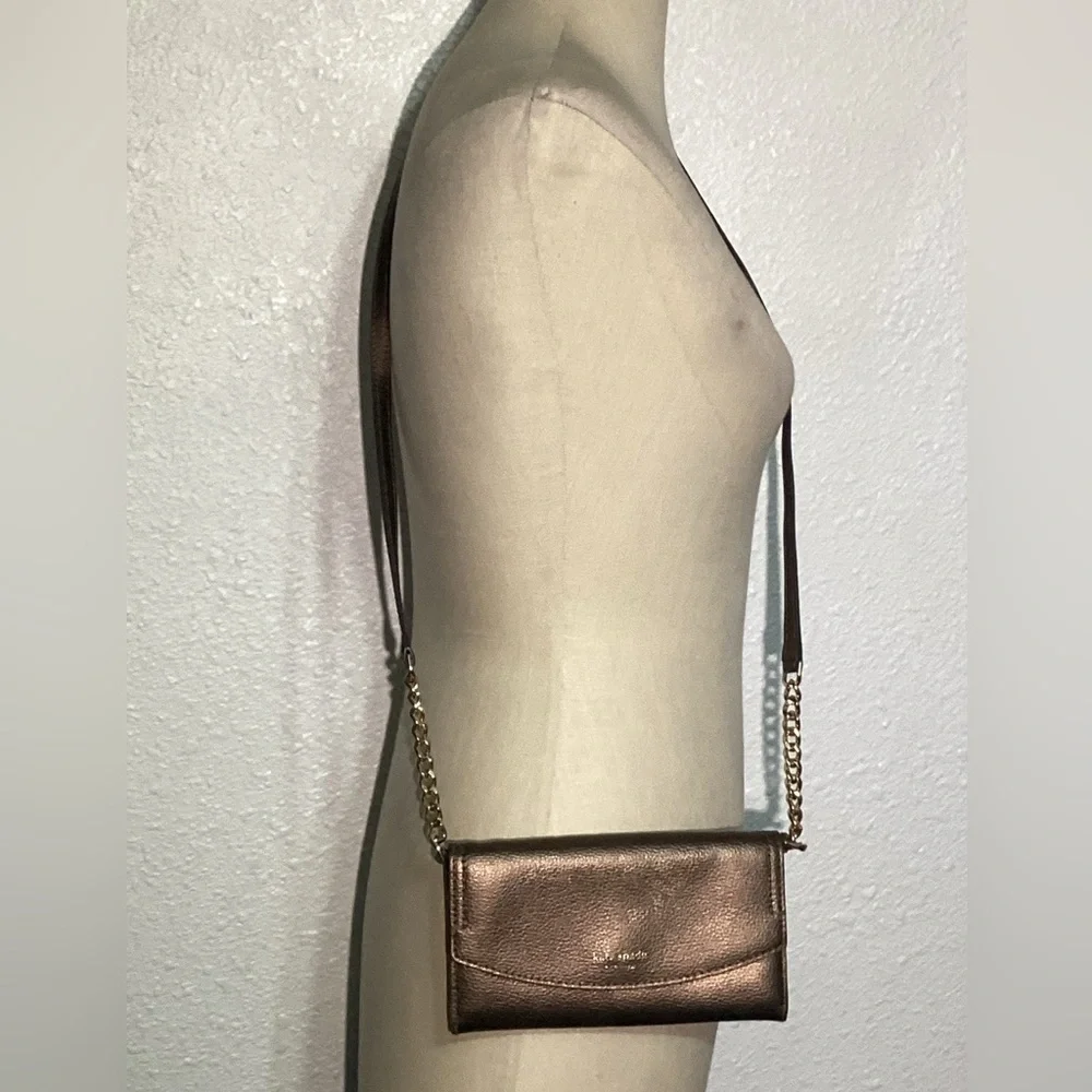Kate spade metallic crossbody bag